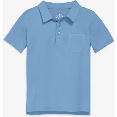Primary Kids Short Sleeve Polo In Blue