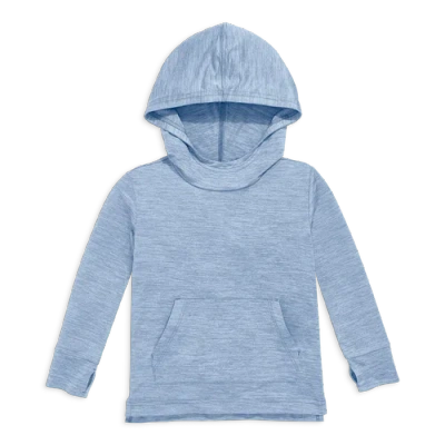 Primary Kids Staycool Pullover Hoodie In Vintage Blue