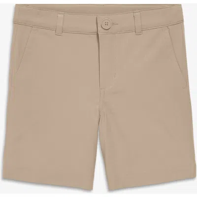 Primary Kids Staycool Stretch Flat Front Short In Brown
