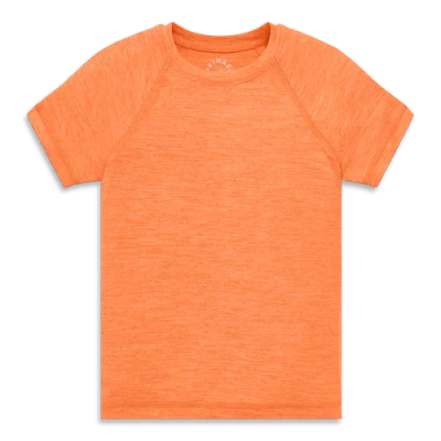 Primary Kids Staycool Tee In Cantaloupe