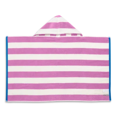 Primary Kids Stripe Hoodie Towel In Lilac Stripe