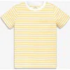 Primary Kids Stripe Pocket Tee In Yellow