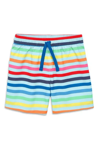 Primary Kids' Stripe Swim Trunks In Multi
