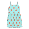 Primary Kids Sundress In Citrus Burst In Mist Clementines