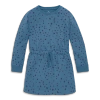 Primary Kids Sweatshirt Dress In Bold Blooms In Blue