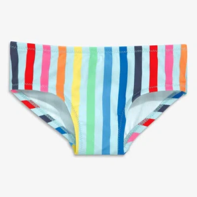 Primary Kids Swim Bikini Bottom In Rainbow Sky Stripe In Multi