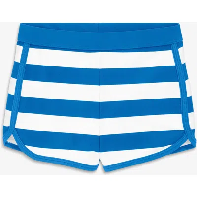 Primary Kids Swim Short In Stripe In Blue