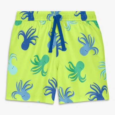 Primary Kids Swim Trunk In Ocean Pals In Green