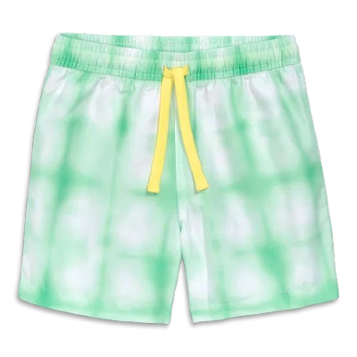 Primary Kids Swim Trunk In Tie-dye In Pear Tie Dye