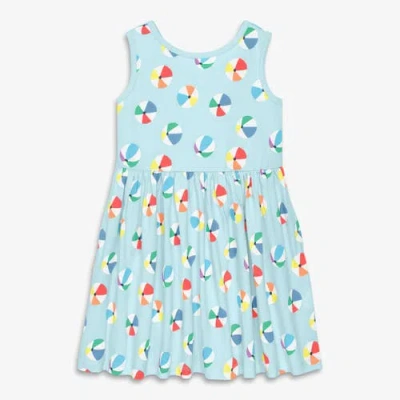 Primary Kids Tiered Tank Dress In Seasonal Prints In Multi