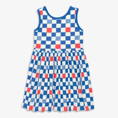 Primary Kids Tiered Tank Dress In Seasonal Prints In Multi