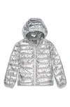 Primary Kids' Water Repellent Metallic Puffer Jacket In Metallic