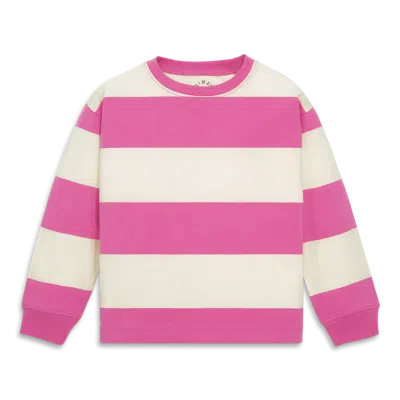 Primary Long Sleeve Easy Tee In Rugby Stripe In Multi