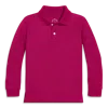 Primary Long Sleeve Pique Polo In Pink