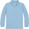 Primary Long Sleeve Pique Polo In Stream