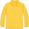 Primary Long Sleeve Pique Polo In Sunflower