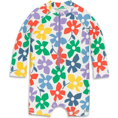 Primary Babies'  One-piece Rashguard Swimsuit In Multi
