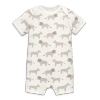Primary Kids'  Organic Animal Friends Babysuit Shortie In Sand Baby Lions