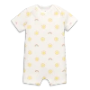 Primary Organic Babysuit Shortie In Starry Night In Ivory Rainbows Suns
