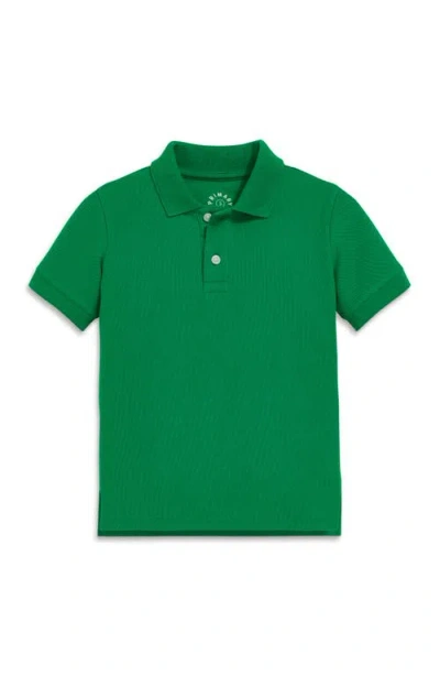 Primary Short Sleeve Pique Polo In Grass