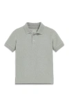 Primary Short Sleeve Pique Polo In Heather Gray