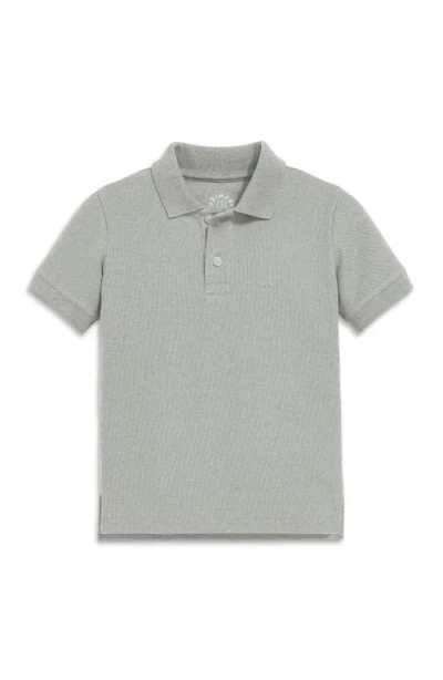 Primary Short Sleeve Pique Polo In Heather Gray