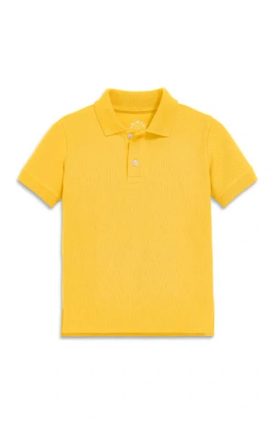 Primary Short Sleeve Pique Polo In Sunflower