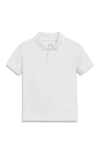 Primary Short Sleeve Pique Polo In White