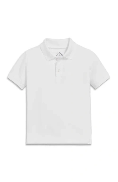 Primary Short Sleeve Pique Polo In White