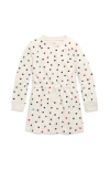 Primary Sweatshirt Dress In Confetti Dot In Oat Confetti Dots