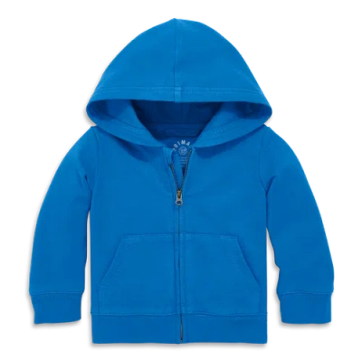 Primary Kids'  The Baby Zip Hoodie In Blue