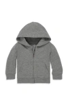 Primary Kids'  The Baby Zip Hoodie In Heather Storm Gray