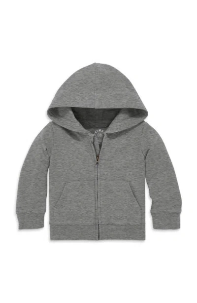 Primary Kids'  The Baby Zip Hoodie In Heather Storm Gray