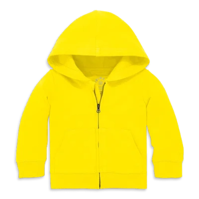 Primary Kids'  The Baby Zip Hoodie In Yellow