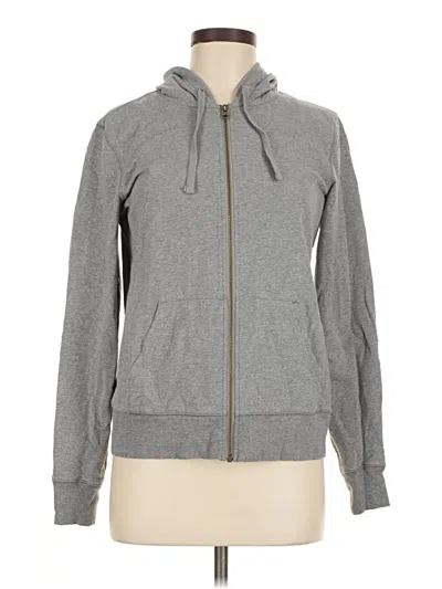 Pre-owned Primary Zip Up Hoodie In Gray