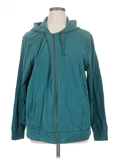 Pre-owned Primary Zip Up Hoodie In Teal