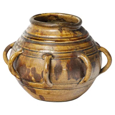 Pre-owned Primavera Brown Art Deco 20th Century Stoneware Ceramic Vase By  La Borne 1930
