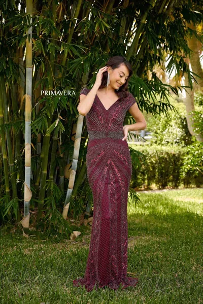 Primavera Couture 13135 In Burgundy