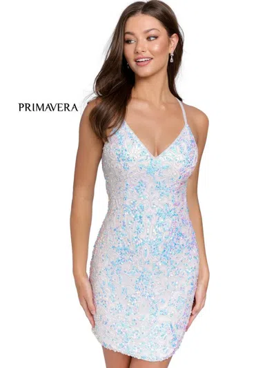 Primavera Couture Homecoming Sexy Short Dress 3353 In White