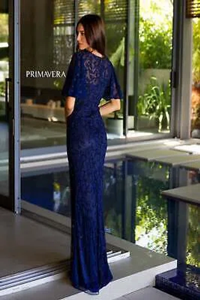 Pre-owned Primavera Couture Primavera 13111 Evening Dress Lowest Price Guarantee Authentic In Charcoal