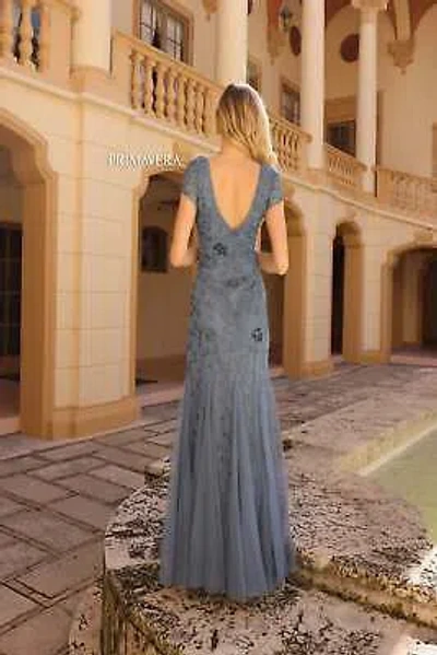 Pre-owned Primavera Couture Primavera 13112 Evening Dress Lowest Price Guarantee Authentic In Midnight