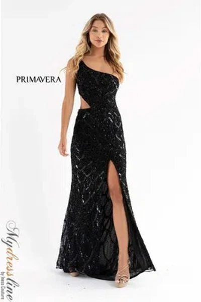 Pre-owned Primavera Couture Primavera 3729 Evening Dress Lowest Price Guarantee Authentic In Black
