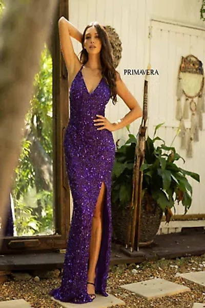 Pre-owned Primavera Couture Primavera 3938 Evening Dress Lowest Price Guarantee Authentic In Black