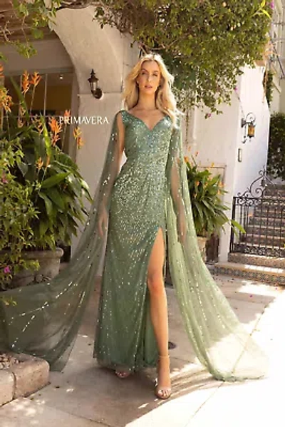 Pre-owned Primavera Couture Primavera 3971 Evening Dress Lowest Price Guarantee Authentic In Black