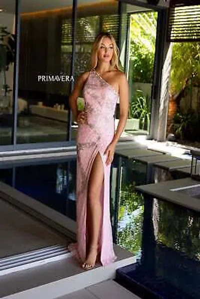 Pre-owned Primavera Couture Primavera 4120 Evening Dress Lowest Price Guarantee Authentic In Pink