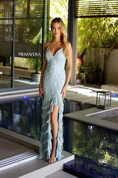 Pre-owned Primavera Couture Primavera 4122 Evening Dress Lowest Price Guarantee Authentic In Black