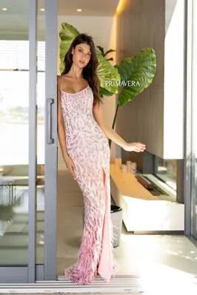 Pre-owned Primavera Couture Primavera 4147 Evening Dress Lowest Price Guarantee Authentic In Blue