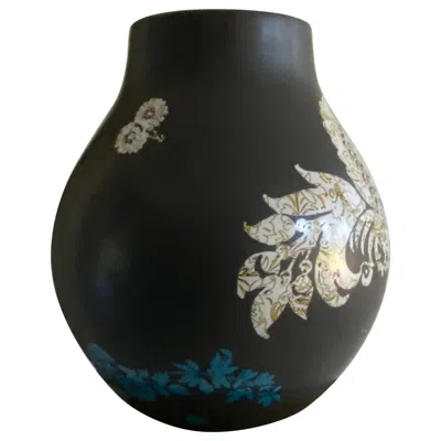 Pre-owned Primavera Gigantic Ceramic Vase In Black