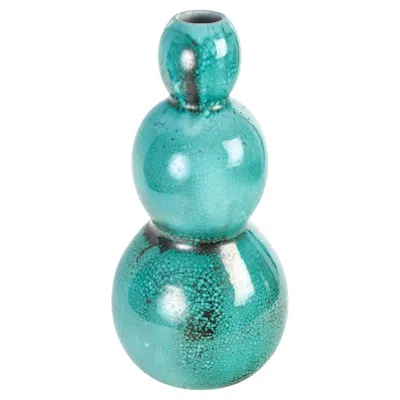 Pre-owned Primavera , Important Green Triple Gourd-shaped Vase, France, Circa 1926-1929