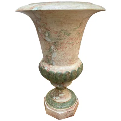 Pre-owned Primavera Lamp Hand Painted Ceramics, 1990 In Brown